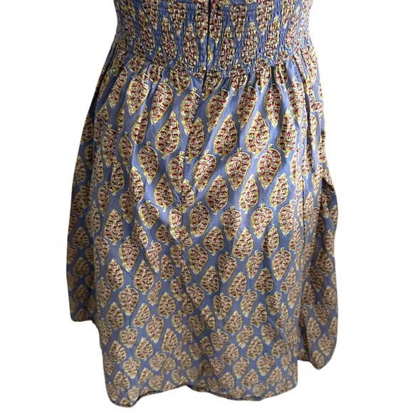 ESHAKTI Multicolor Leaf Print A Line Dress Size 2 - Picture 2 of 8